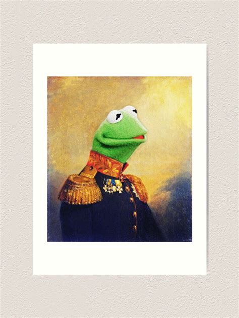 Kermit The Frog Retro Portrait Art Print For Sale By Uselessnyc