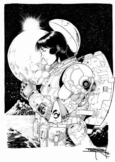 Space Scientist By Barry Kitson Original Illustration
