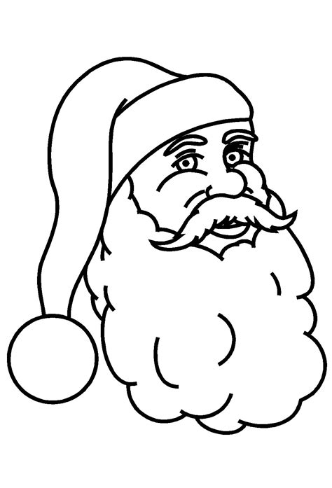 140 exclusif dessin de noël à colorier. 17 dessins de coloriage Tête De Père Noël à imprimer