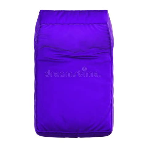 Soft Purple Armchair Fabric On A White Background 3d Rendering Stock