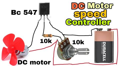 Make Dc Motor Speed Controller By Bc 547diy Speed Controllerrpm
