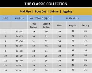 The Brilliant You Denim Size Chart Helps You To Determine The Best Size