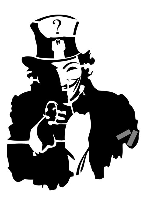 Anonymous Uncle Sam Stencil A4 By Opgraffiti On Deviantart