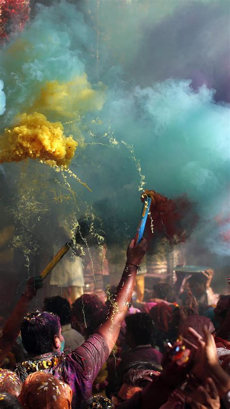 Wallpaper Holi Festival Of Colours Indian Holiday Spring Life New