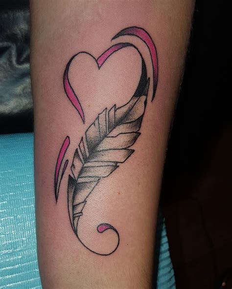 Blue Pink Heart Tattoo Design Heart Tattoo Tattoos For Guys Tattoos