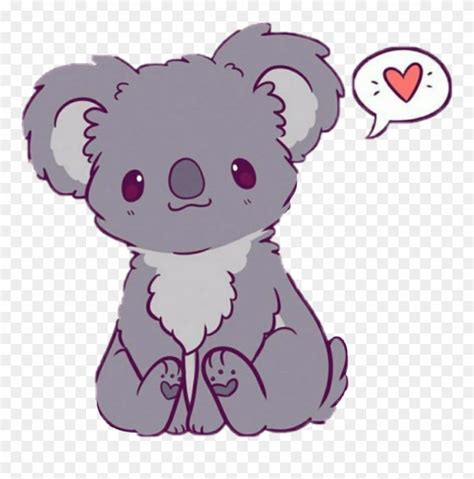 Kawaii Cute Easy Drawings Of Koalas Clipart 3215548
