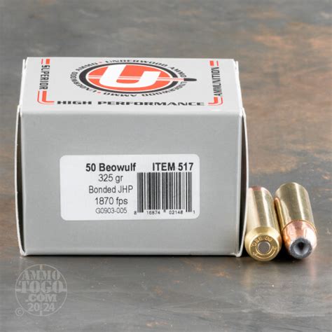 Beowulf Ammo Rounds Of Grain Jacketed Hollow Point Jhp By