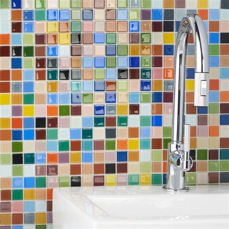 Fruit Platter 1x1 Glass Polished Mosaic Tile Mosaic Wall Tiles Wall