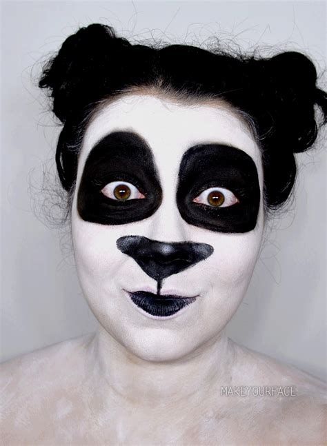 Panda Makeup Tutorial Youtubebaib2lheqea Pinturas Faciais