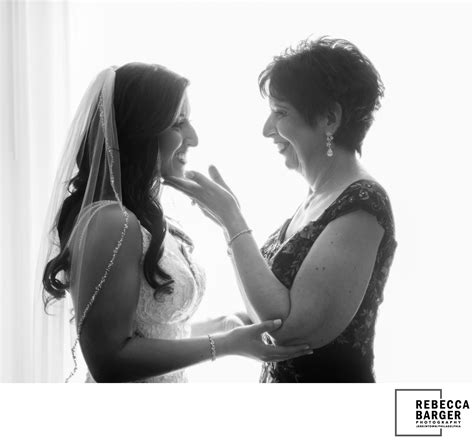 Mother And Daughter On Her Wedding Day Rebecca Barger Photography