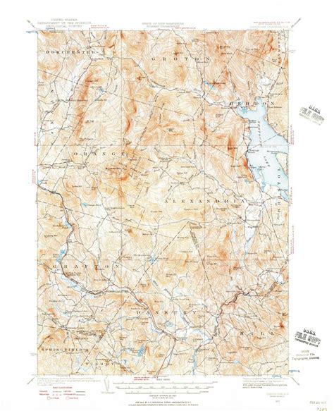 Cardigan New Hampshire 1927 1957 Usgs Old Topo Map 15x15 Nh Quad