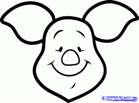 How To Draw Piglet Easy Step By Step Disney Characters