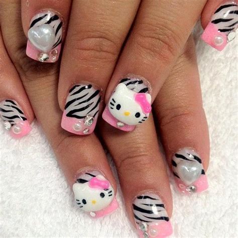 50 Hello Kitty Nail Designs Art And Design
