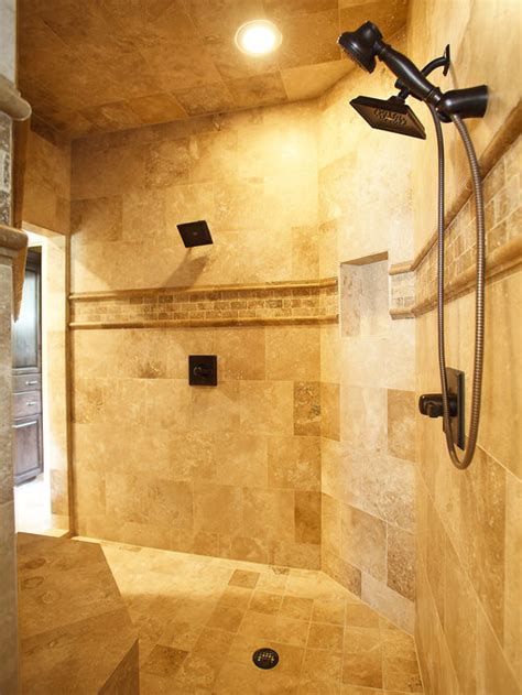 Best Travertine Tile Shower Design Ideas And Remodel Pictures Houzz