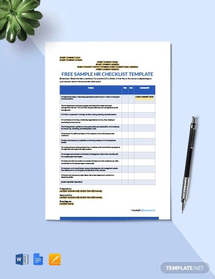 26 Hr Checklist Examples Pdf Word Examples
