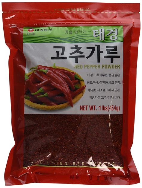 Tae Kyung Korean Red Chili Pepper Flakes Powder Gochugaru 1 Lb