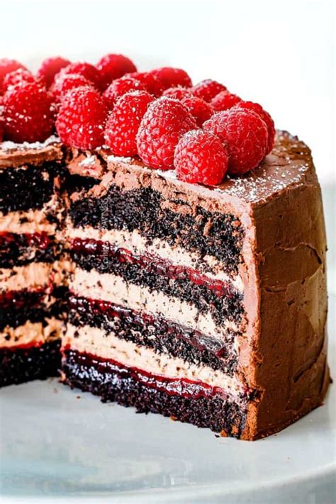 February 5, 2018 310 comments. Chocolate Raspberry Cake with Raspberry Jam, Chocolate ...