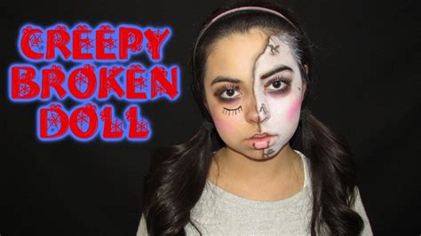 Creepy Broken Doll Makeup Tutorial Youtube