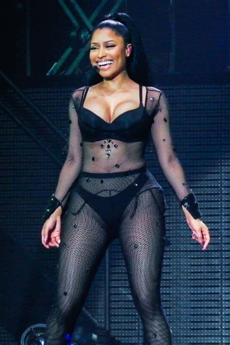 Damn Nicki Minaj Performs On Stage In A Thong Fishnets PHOTOS
