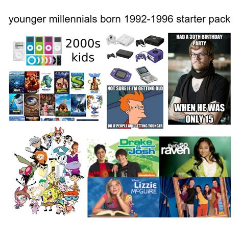 Younger Millennials Starter Pack Rmillennials