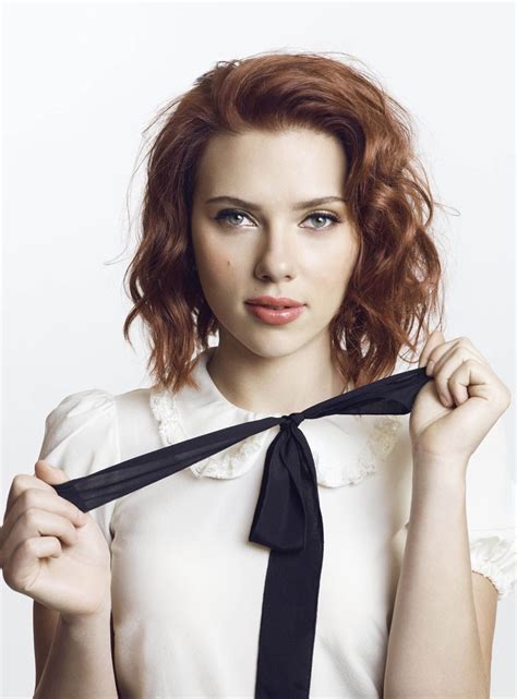 Scarlett Johansson Scarlett Johansson Photoshoot Short Red Hair