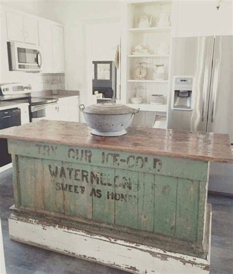 Vintage Farmhouse Kitchen Islands: Antique Bakery Counter ...