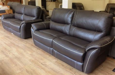ScS TEO Brown Leather Seater Sofa Suite In Alvaston Derbyshire Gumtree