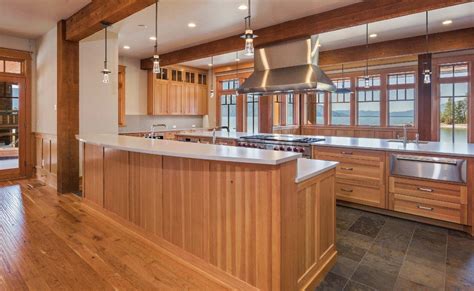 See the rest of this kitchen here. Wood Beam Kitchen Ceiling | Exposed Beams In The Kitchen