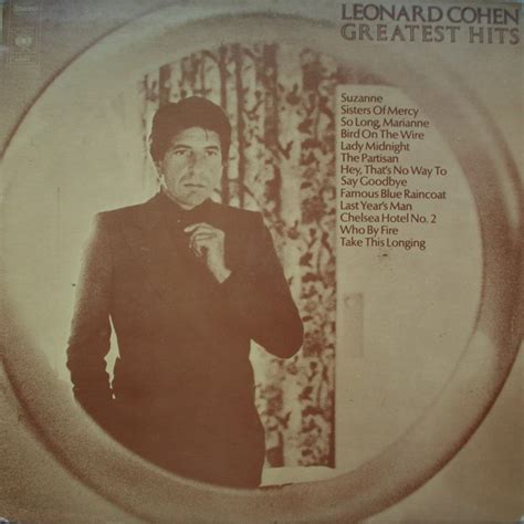 Leonard Cohen Greatest Hits Vinyl Discogs