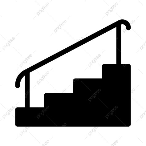 Railings Silhouette Vector Png Stairs Steps Railing Vector Support