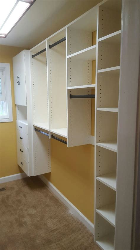 More space in each piece than the standard 24 in. White Melamine Closet Shelving | Dandk Organizer