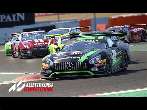 Mercedes AMG GT3 Barcelona Race Assetto Corsa Competizione YouTube