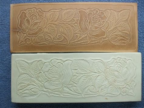 Leather Tool Embossing Plate Rose Pattern By Proleathercarver