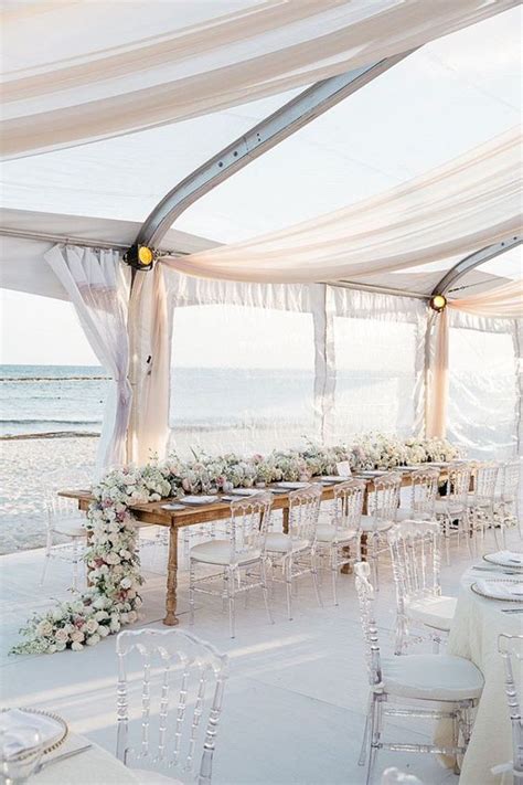 25 Dreamy and Creative Beach Wedding Ideas! | WeddingInclude | Wedding