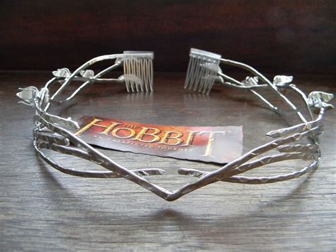 Lord Of The Rings Hobbit Galadriel Crown Elf Silver Metal Circlet