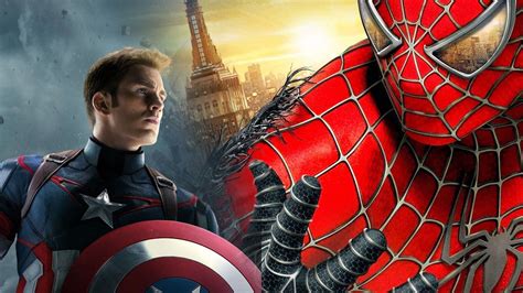 Captain America Vs Spiderman Wallpaper