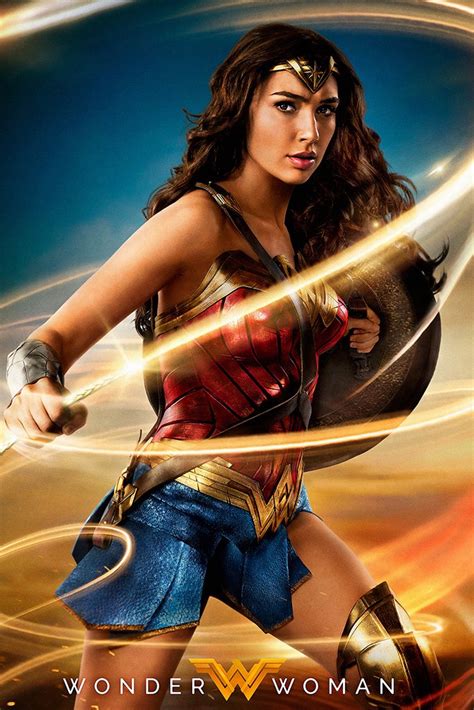 Wonder Woman 2017 Hot Gal Gadot Movie Poster My Hot Posters