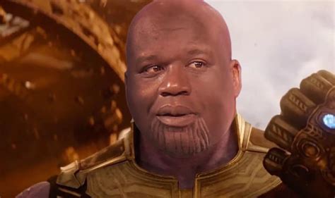 I Love That Shaq Actually Posted This With The Caption Black Thanos Lookin Mug