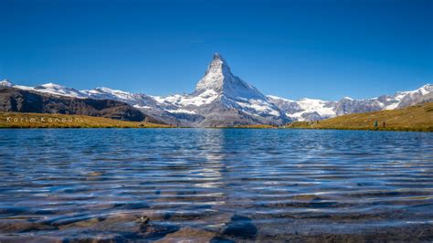Matterhorn Reflection Lake Stellisee Switzerland 2 Shooting Photo