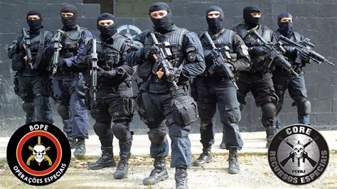 BOPE CORE RJ Brazilian Special Forces Bope Forças especiais Policia civil
