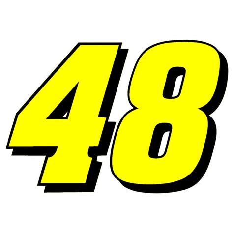 Click on the number in the car # column to see detailed information about races for that car number. 2.5 x 3.3 Jimmie Johnson Number 48 Window Decals Vinyl ...