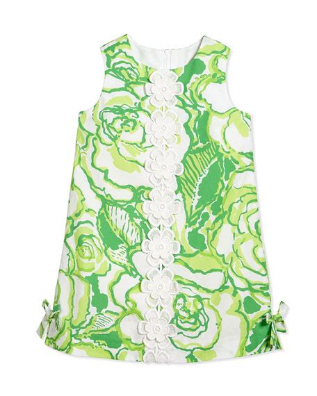 Lilly Pulitzer Little Lilly Classic Shift Dress Resort White Heart