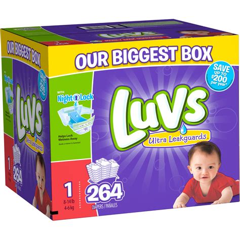 Luvs Ultra Leakguards Diapers Size 1choose Diaper Count Walmart