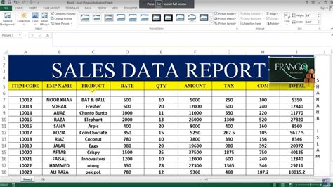 Creating reports, graphs and charts, various computing operations using formulas and functions. HOW TO MAKE SALES REPORT IN EXCEL # 26 - YouTube