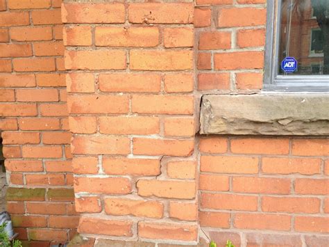 In addition to our yarn brand, we have a brick and mortar store in pacifica, california. exterior - What would cause the mortar to crack across a ...