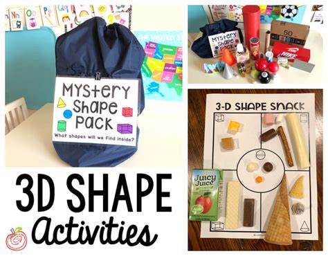3 Activities For Teaching 3d Shapes Thehappyteacher