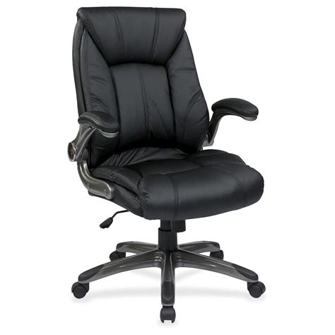 Office Star Products Work Smart Faux Leather Mid Back Managers Chair