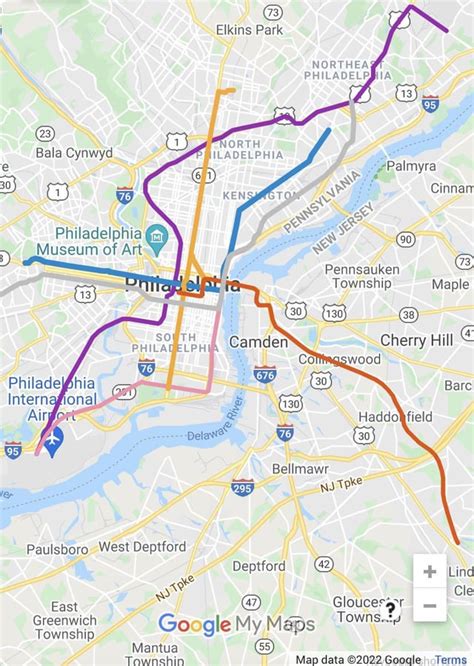 Oc A Fantasy Map Of An Expanded Septa Subway In Philadelphia Pa