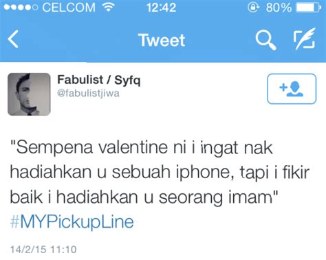 Boleh lah baca artikel kami yang lain disini nanti ye. Malaysian Pick-Up Lines a.k.a Ayat Mengorat Orang Malaysia ...