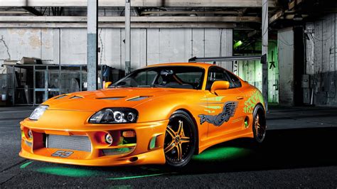 1366x768 resolution orange coupe fast and furious toyota supra supra hd wallpaper